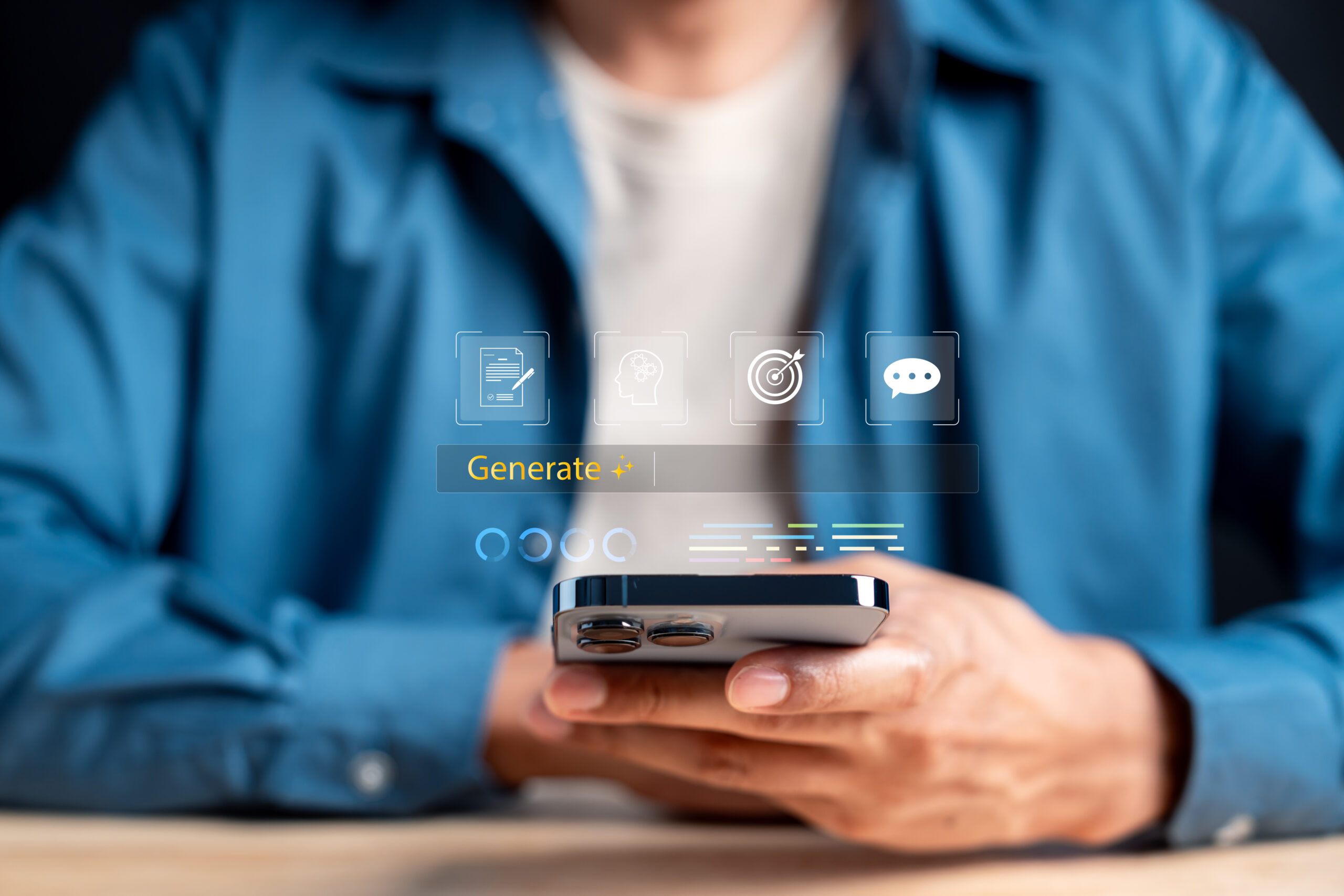 Person holding a phone